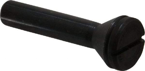 Value Collection - 1/4" Hole, Screw Lock Wheel Mandrel - 2" OAL, 1/4" Max Wheel Width, 3/8" Shank Diam - All Tool & Supply