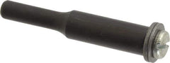 Value Collection - 3/16" Hole, Screw Lock Wheel Mandrel - 2" OAL, 1/2" Max Wheel Width, 1/4" Shank Diam - All Tool & Supply