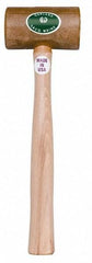 Garland - 3/4 Lb Head Weighted Rawhide Hammer - 10" Long Wood Handle - All Tool & Supply