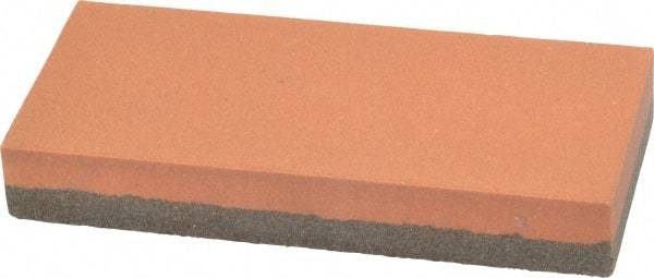 Norton - 4" Long x 1-3/4" Wide x 5/8" Thick, Aluminum Oxide Sharpening Stone - Rectangle, Coarse, Fine Grade - All Tool & Supply