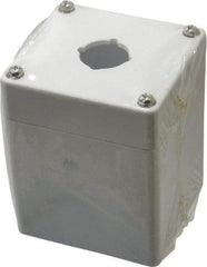 Eaton Cutler-Hammer - 1 Hole, 22-1/2mm Hole Diameter, Polycarbonate Pushbutton Switch Enclosure - 3-15/64 Inch High x 3-5/32 Inch Wide x 3-35/64 Inch Deep, 4, 12, 13, 4X NEMA Rated - All Tool & Supply