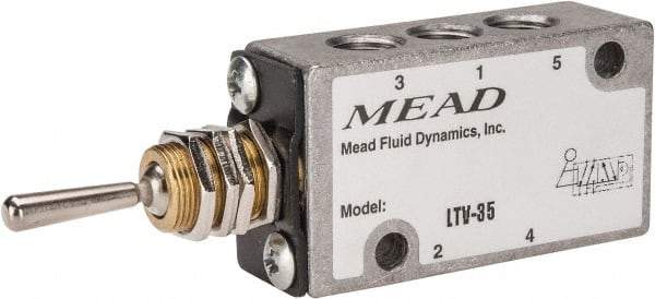 Mead - 1/8" NPT Inlet Light Touch Valve - Flip Toggle, 4 Way, Control - All Tool & Supply