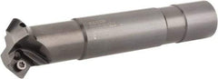 Seco - 45° Lead Angle, 1.55" Max Cut Diam, 1.039" Max Cut Diam, 5/8" Min Cut Diam, 0.2" Max Depth of Cut, Indexable Chamfer & Angle End Mill - 2 Inserts, SPMX 0903.. Insert Style, 4.33" OAL, Straight Shank - All Tool & Supply