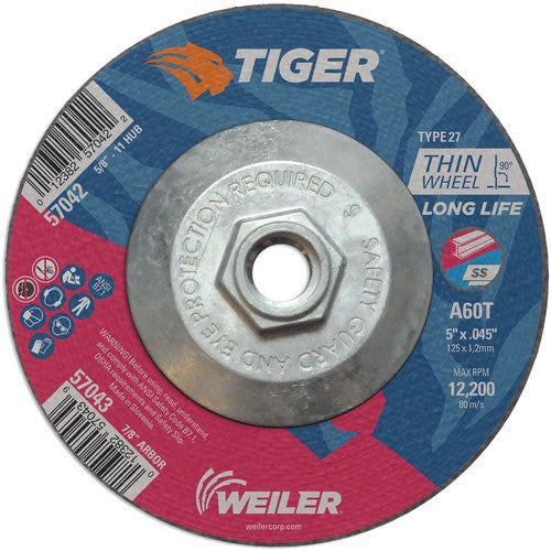 5X.045 A60T A/O T27 C/O WHEEL - All Tool & Supply