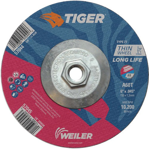 6X.045 A60T A/O T27 C/O WHEEL - All Tool & Supply