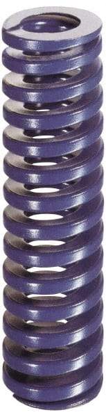 Dayton Lamina - 2" Hole Diam, 1" Rod Diam, 8" Free Length, Blue Die Spring - 32.8 Lb Max Deflection, 3" Max Deflection, Medium Duty, Chromium Vanadium Steel - All Tool & Supply