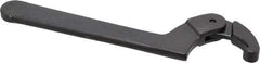 Proto - 1-1/4" to 3" Capacity, Black Oxide Finish, Adjustable Hook Spanner Wrench - 8-1/8" OAL, 5/32" Hook Pin Height - All Tool & Supply