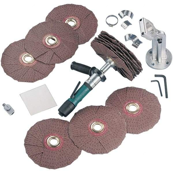 Dynabrade - 0.4 hp, 200-950 RPM Finishing Sander - 22 CFM Air Consumption, 6.21 bar Air Pressure, 1/4 NPT Inlet - All Tool & Supply