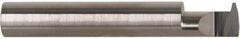 Accupro - 1" Cutting Depth, 5 Max TPI, 0.49" Diam, Acme Internal Thread, Solid Carbide, Single Point Threading Tool - Bright Finish, 3" OAL, 1/2" Shank Diam, 0.13" Projection from Edge, 29° Profile Angle - Exact Industrial Supply