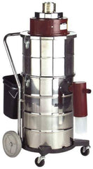 Minuteman - 15 Gal, Stainless Steel Tank, Dry, Mercury Vacuum Cleaner - 1.25 hp, 13.6 Amps - All Tool & Supply