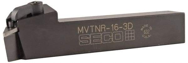 Seco - MVTN, Right Hand Cut, 27.5° Lead Angle, 1" Shank Height x 1" Shank Width, Negative Rake Indexable Turning Toolholder - 6" OAL, VN..33. Insert Compatibility, Series Multiple Lock - All Tool & Supply