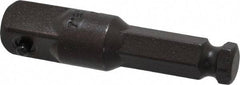 Proto - 1/2" Square Size Hex to Square Adapter - 7/16" Hex Drive, 2-3/4" OAL - All Tool & Supply