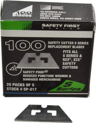 PHC - 100 Piece Steel Safety Blade - 1-5/8" OAL - All Tool & Supply