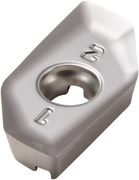 Seco - XPKX12T320 E08 Grade H25 Carbide Milling Insert - Uncoated, 0.157" Thick, 0.079" Corner Radius - All Tool & Supply