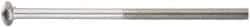 Value Collection - 3/8-16 UNC 8" Length Under Head, Standard Square Neck, Carriage Bolt - 18-8 Stainless Steel, Uncoated - All Tool & Supply