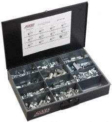 Value Collection - 1/4-20 to 3/4 Thread, 190 Piece Zinc Plated Steel Nut Assortment - 7/8 to 2-1/4" High - All Tool & Supply