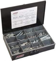 Value Collection - 192 Piece, #10 to 1/2 Screw, Steel Anchor Assortment - Zinc Plated - All Tool & Supply