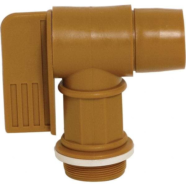 Wesco Industrial Products - 2" NPT Plastic Rigid Drum Faucet - FM Approved, No Arrester, Manual Closing, 6" Long Extension - All Tool & Supply