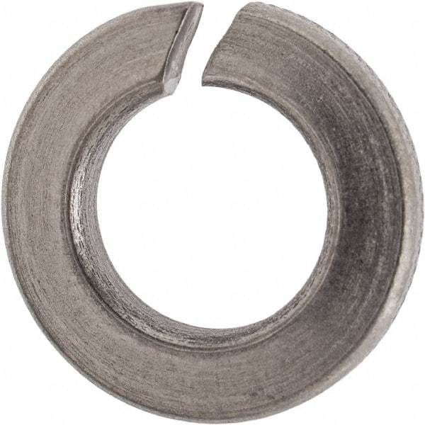 Made in USA - 3/8", 0.094" Thick Split Lock Washer - 400 Stainless Steel, Passivated Finish, 0.377" Min ID, 0.385" Max ID, 0.68" Max OD - All Tool & Supply