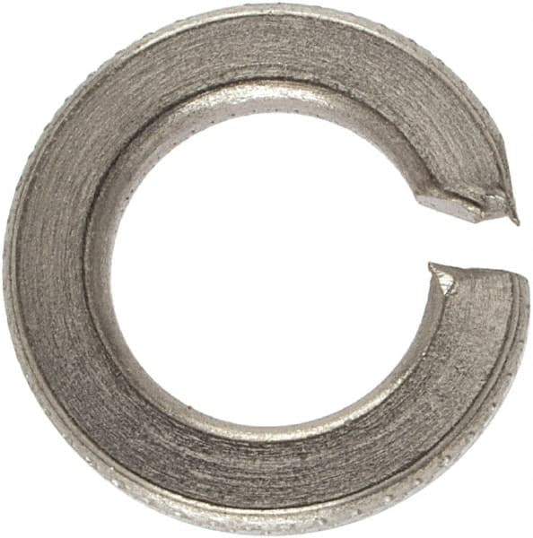 Made in USA - #10, 0.047" Thick Split Lock Washer - 400 Stainless Steel, Passivated Finish, 0.193" Min ID, 0.2" Max ID, 0.334" Max OD - All Tool & Supply