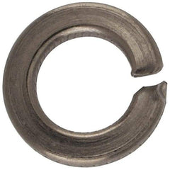 Made in USA - #8, 0.04" Thick Split Lock Washer - 400 Stainless Steel, Passivated Finish, 0.167" Min ID, 0.174" Max ID, 0.293" Max OD - All Tool & Supply