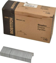 Stanley Bostitch - 1-3/8" Wide Steel Crown Staples - 3/4" Leg Length - All Tool & Supply