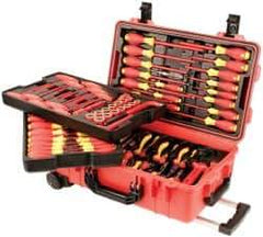 Wiha - 80 Piece Insulated Hand Tool Set - Comes in Molded Rolling Custom Tool Box - All Tool & Supply