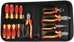 Wiha - 14 Piece Insulated Hand Tool Set - Comes in Zippered Carrying Case - All Tool & Supply