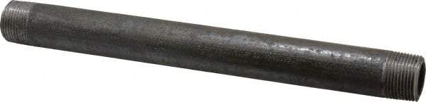 Made in USA - Schedule 80, 3/4" Diam x 10" Long Black Pipe Nipple - Threaded - All Tool & Supply