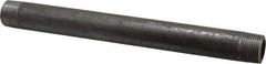 Made in USA - Schedule 80, 3/4" Diam x 10" Long Black Pipe Nipple - Threaded - All Tool & Supply