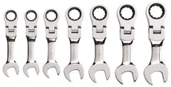 GearWrench - 7 Piece, 3/8" to 3/4", Ratcheting Combination Wrench Set - Inch Measurement Standard, Chrome Finish, Comes in Plastic Case - All Tool & Supply