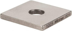 Mitutoyo - 0.1005" Square Steel Gage Block - Accuracy Grade 0, Includes Certificate of Inspection - All Tool & Supply