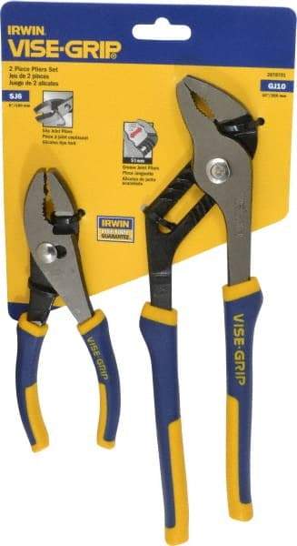 Irwin - 2 Piece Plier Set - Comes in Display Card - All Tool & Supply