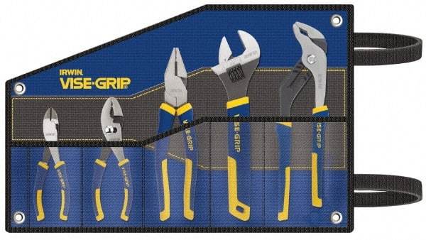 Irwin - 5 Piece Plier Set - Comes in Tool Roll - All Tool & Supply