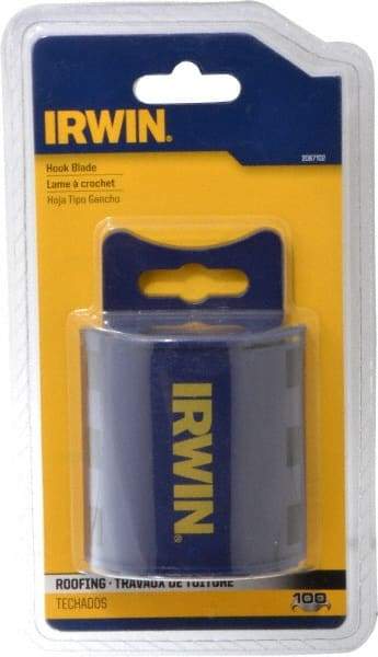 Irwin - 100 Piece Steel Hook Blade - 2" OAL, 0.024" Blade Thickness - All Tool & Supply