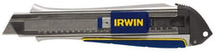 Irwin - Snap Utility Knife - 9mm Blade, Blue & Yellow Handle, 3 Blades Included - All Tool & Supply