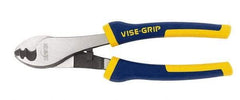 Irwin - 8" OAL, Cable Cutter - 13/16" Jaw Length x 1-1/4" Jaw Width, Rubber Grips Handle - All Tool & Supply