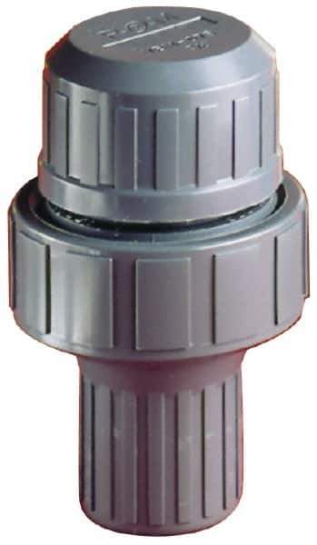 Plast-O-Matic - 3/4" Pipe, 100 Max psi, PVC, Normally Closed Design Vacuum Breaker Valve - EPDM Seal, NPT End Connections - All Tool & Supply