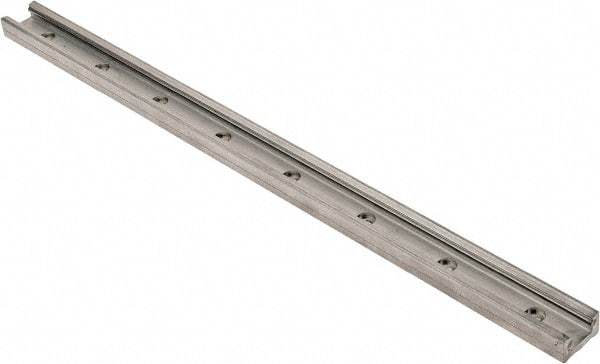 Pacific Bearing - 480mm OAL x 30mm Overall Width x 16mm Overall Height Self Lubricated Linear Guide Systems - 60mm Between Holes, 225 Lb. Capacity - All Tool & Supply