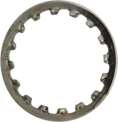 Value Collection - 3/8" Screw, 0.391" ID, Steel Internal Tooth Lock Washer - 0.507" OD, Zinc-Plated, Grade 1075 - All Tool & Supply