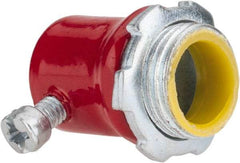 Thomas & Betts - 1/2" Trade, Steel Set Screw Straight EMT Conduit Connector - Insulated - All Tool & Supply