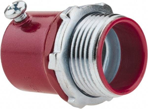 Thomas & Betts - 1" Trade, Steel Set Screw Straight EMT Conduit Connector - Insulated - All Tool & Supply