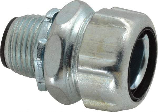 Thomas & Betts - 1/2" Trade, Steel Threaded Straight Liquidtight Conduit Connector - Insulated - All Tool & Supply