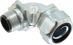 Thomas & Betts - 1/2" Trade, Steel Threaded Angled Liquidtight Conduit Connector - Insulated - All Tool & Supply