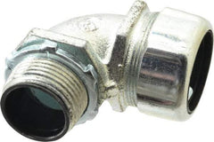 Thomas & Betts - 1" Trade, Steel Threaded Angled Liquidtight Conduit Connector - Insulated - All Tool & Supply