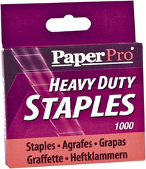 PaperPro - 1/2" Leg Length, Steel Staples-Cartridge - 100 Sheet Capacity, For Use with PaperPro 1300 - All Tool & Supply