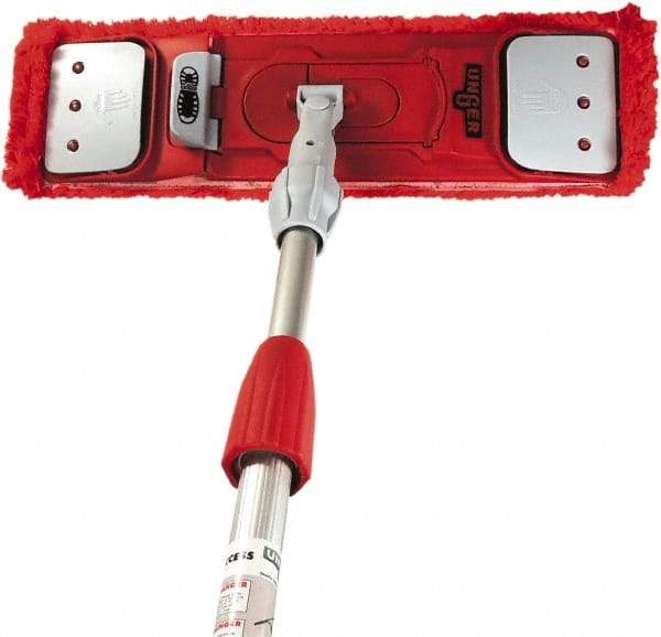 Unger - Red Mopping Kit - 16 Inch Long x 5 Inch Wide Microfiber Head, 48 to 96 Inch Long Handle - All Tool & Supply