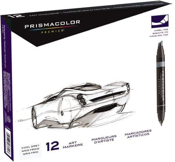 Prismacolor - Assorted Colors, Art Marker - Chisel Tip, Alcohol Based Ink - All Tool & Supply