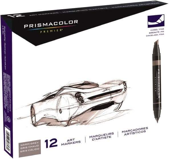 Prismacolor - Assorted Colors, Art Marker - Chisel Tip, Alcohol Based Ink - All Tool & Supply