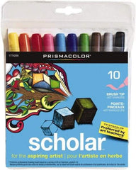 Prismacolor - Assorted Colors, Art Marker - Brush Tip, Alcohol Based Ink - All Tool & Supply